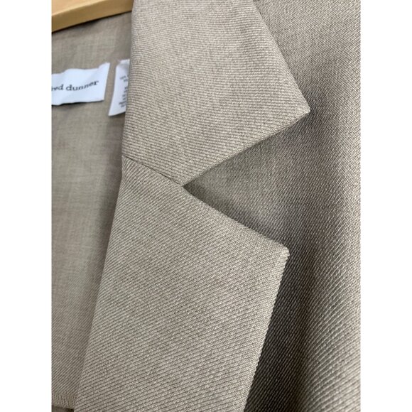 Alfred Dunner Womens Blazer Size 16 Tan Polyester 2 Button Jacket REE10485 - Picture 8 of 8